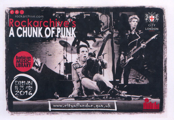 chunk of Punk Exhibition Barbican.